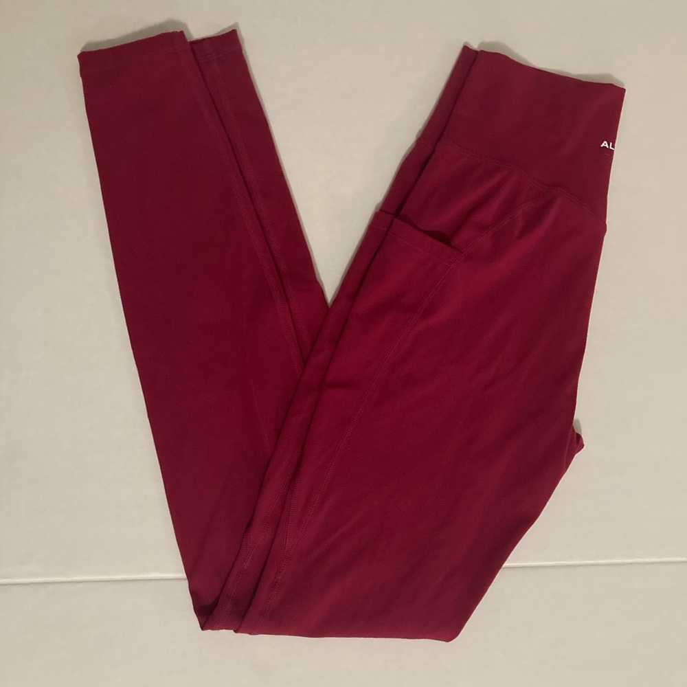 Alphalete Alphalux pocket leggings - raspberry